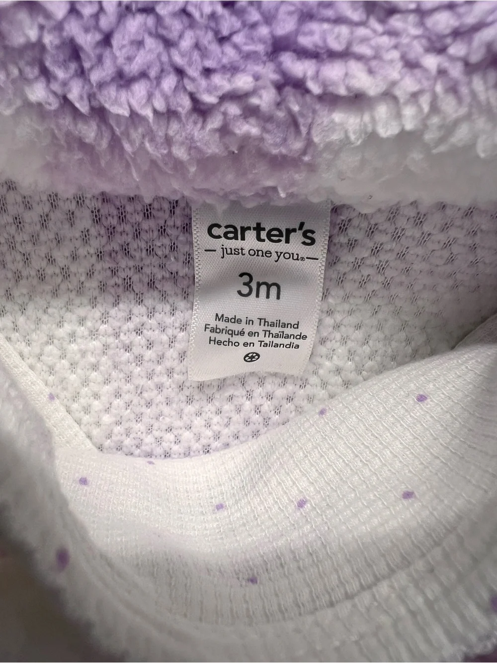 Carters soft infant